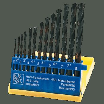HSS vrtáky do kovu, 2,0-8,0 mm, súprava 13 kusov 60H718 TOP TOOLS