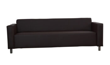 Elegantný trojsedák HUGI v  minimalistickom dizajne je tá správna voľba do moderných interiérov. Komfortné sedenie zabezpečuje vlnovcová pružina vyplnená PUR penou. Eleganciu podčiarkujú pochrómované nožičky.  Sedačka má rozmer v/š/h 70 x 202 x 78 cm, výška sedu 40 cm. Cena je za vzorové prevedenie v ekokoži Madryt 128. V ponuke aj sedačka s možnosťou výberu poťahovej látky. K trojsedáku je možné dokúpiť aj dvojsedák či kreslo.