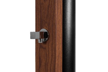 Hanscraft Solárna sprcha NATUR TEAK s oplachom nôh (antracit / imitácia dreva)