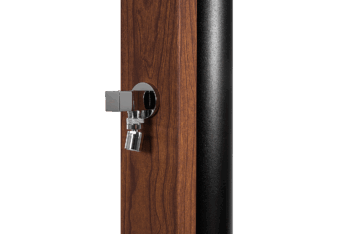 Hanscraft Solárna sprcha NATUR TEAK s oplachom nôh (antracit / imitácia dreva)