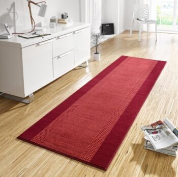 Hanse Home, Behúň Basic 102499, 80x500, červená, chodba / predsieň
