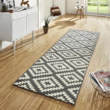 Hanse Home, Behúň Basic 102822, 80x400, šedá, chodba / predsieň