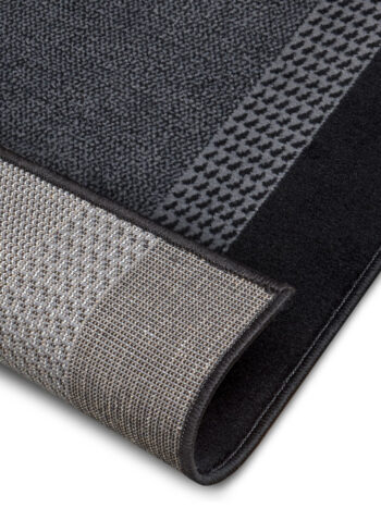 Hanse Home, Behúň Basic 105486 Black, 80x450, čierna, chodba / predsieň