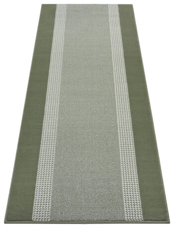 Hanse Home, Behúň Basic 105487 Green, 80x400, zelená, chodba / predsieň