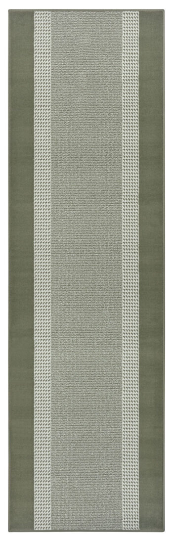 Hanse Home, Behúň Basic 105487 Green, 80x450, zelená, chodba / predsieň