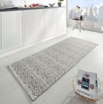Hanse Home, Behúň Soho 102799 Grau-Creme 80x200 cm, 80x200, šedá, chodba / predsieň