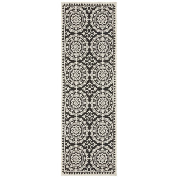Hanse Home, Behúň Twin Supreme 104129 Black / Cream – na von aj na doma, 80x250, čiernobiela, chodba / predsieň