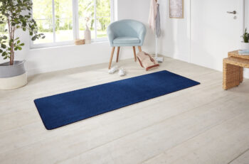 Hanse Home, Kobercová sada Nasty 104447 darkblue, 3 diely: 70x140 cm (2x), 70x240 cm (1x), modrá, obývacia izba