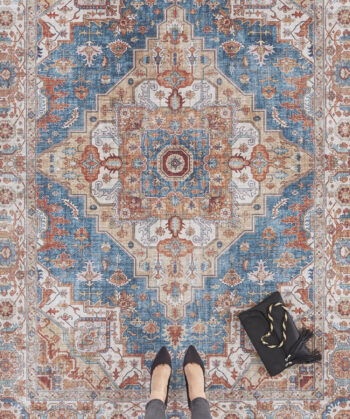 Hanse Home, Kusový koberec Asmar 104014 Jeans blue, 200x290, modrá, obývacia izba