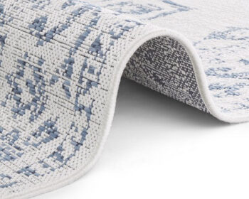 Hanse Home, Kusový koberec Beach 103853 Cream / Blue – na von aj na doma, 240x340, modrá, chodba / predsieň