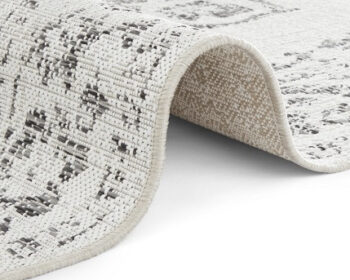 Hanse Home, Kusový koberec Beach 103855 Cream / Grey / Anthracite – na von aj na doma, 200x290, béžová, biela, chodba / predsieň