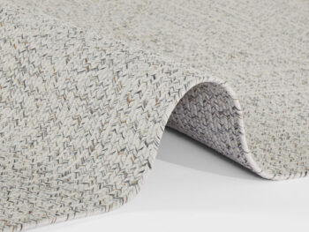Hanse Home, Kusový koberec Braided 105553 Light Melange kruh – na von aj na doma, 200x200 (priemer) kruh, biela, chodba / predsieň
