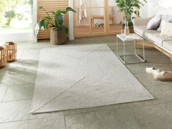 Hanse Home, Kusový koberec Braided 105553 Light Melange – na von aj na doma, 160x230, biela, chodba / predsieň