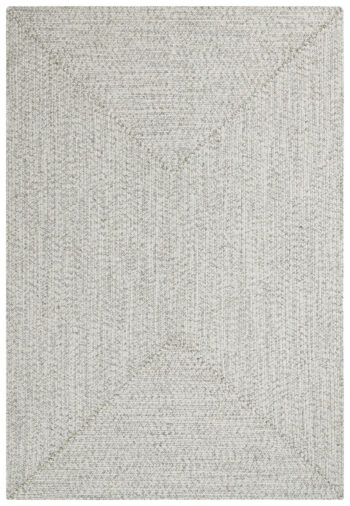 Hanse Home, Kusový koberec Braided 105553 Light Melange – na von aj na doma, 80x200, biela, chodba / predsieň