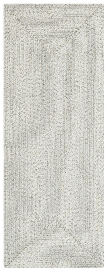 Hanse Home, Kusový koberec Braided 105553 Light Melange – na von aj na doma, 80x200, biela, chodba / predsieň