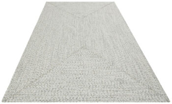 Hanse Home, Kusový koberec Braided 105553 Light Melange – na von aj na doma, 80x200, biela, chodba / predsieň