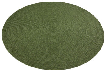 Hanse Home, Kusový koberec Braided 105554 Green kruh – na von aj na doma, 200x200 (priemer) kruh, zelená, chodba / predsieň