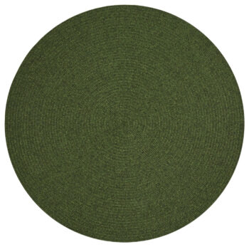 Hanse Home, Kusový koberec Braided 105554 Green kruh – na von aj na doma, 200x200 (priemer) kruh, zelená, chodba / predsieň