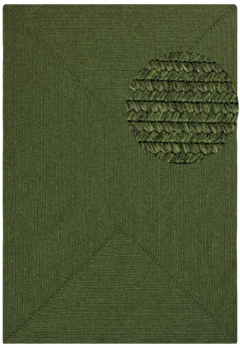 Hanse Home, Kusový koberec Braided 105554 Green – na von aj na doma, 80x150, zelená, chodba / predsieň