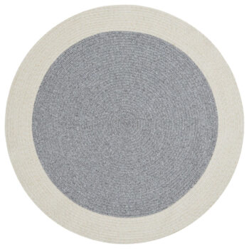 Hanse Home, Kusový koberec Braided 105555 Grey Creme kruh – na von aj na doma, 150x150 (priemer) kruh, šedá, chodba / predsieň