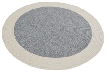Hanse Home, Kusový koberec Braided 105555 Grey Creme kruh – na von aj na doma, 150x150 (priemer) kruh, šedá, chodba / predsieň