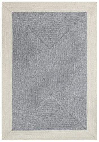 Hanse Home, Kusový koberec Braided 105555 Grey Creme – na von aj na doma, 120x170, šedá, chodba / predsieň