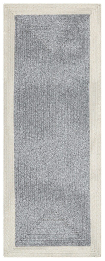 Hanse Home, Kusový koberec Braided 105555 Grey Creme – na von aj na doma, 120x170, šedá, chodba / predsieň