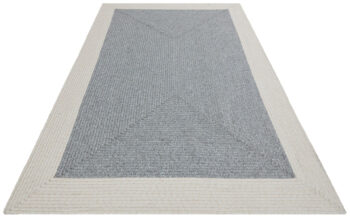 Hanse Home, Kusový koberec Braided 105555 Grey Creme – na von aj na doma, 120x170, šedá, chodba / predsieň