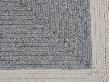 Hanse Home, Kusový koberec Braided 105555 Grey Creme – na von aj na doma, 120x170, šedá, chodba / predsieň