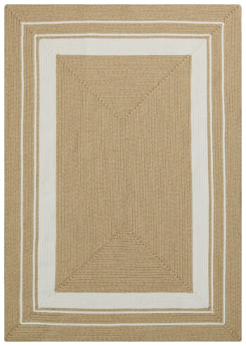 Hanse Home, Kusový koberec Braided 105556 Creme Beige – na von aj na doma, 120x170, béžová, chodba / predsieň