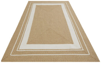 Hanse Home, Kusový koberec Braided 105556 Creme Beige – na von aj na doma, 120x170, béžová, chodba / predsieň