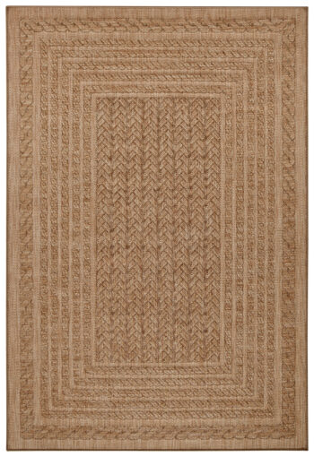 Hanse Home, Kusový koberec Forest 103992 Beige / Brown – na von aj na doma, 120x170, béžová, chodba / predsieň