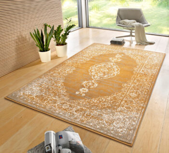 Hanse Home, Kusový koberec Gloria 105518 Mustard, 200x290, žltá, obývacia izba