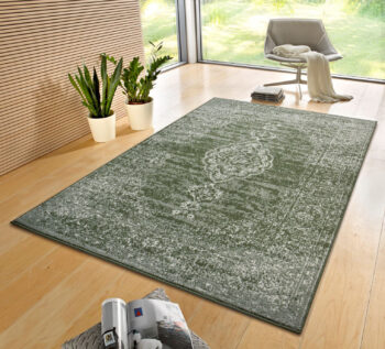 Hanse Home, Kusový koberec Gloria 105519 Green, 200x290, zelená, chodba / predsieň