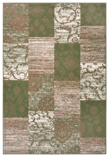 Hanse Home, Kusový koberec Gloria 105521 Green Creme, 120x170, zelená, chodba / predsieň