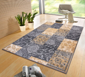 Hanse Home, Kusový koberec Gloria 105522 Grey Mustard, 235x320, žltá, obývacia izba