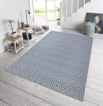 Hanse Home, Kusový koberec Meadow 102468 Blue – na von aj na doma, 200x290, modrá, chodba / predsieň