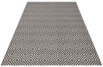 Hanse Home, Kusový koberec Meadow 102470 Black – na von aj na doma, 200x290, čiernobiela, chodba / predsieň