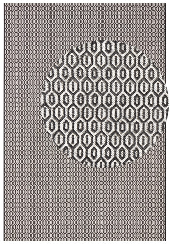 Hanse Home, Kusový koberec Meadow 102474 Black – na von aj na doma, 200x290, čiernobiela, chodba / predsieň