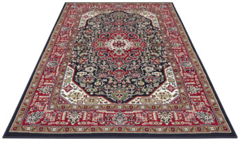 Hanse Home, Kusový koberec Mirkan 104096 Navy, 160x230, červená, modrá, chodba / predsieň