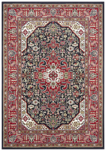 Hanse Home, Kusový koberec Mirkan 104096 Navy, 160x230, červená, modrá, chodba / predsieň