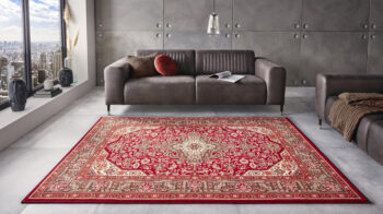Hanse Home, Kusový koberec Mirkan 104098 Oriental red, 80x250, červená, chodba / predsieň