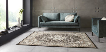 Hanse Home, Kusový koberec Mirkan 104439 Cream / Brown, 120x170, hnedá, chodba / predsieň