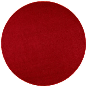 Hanse Home, Kusový koberec Nasty 101151 Rot kruh, 133x133 (priemer) kruh, červená, chodba / predsieň