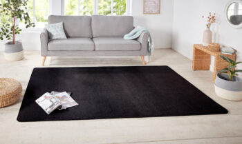Hanse Home, Kusový koberec Nasty 102055 Schwarz, 80x200, čierna, chodba / predsieň