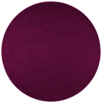 Hanse Home, Kusový koberec Nasty 102368 Blackberry kruh, 133x133 (priemer) kruh, fialová, chodba / predsieň