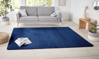 Hanse Home, Kusový koberec Nasty 104447 darkblue, 80x150, modrá, chodba / predsieň