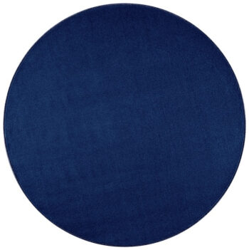 Hanse Home, Kusový koberec Nasty 104447 darkblue kruh, 200x200 (priemer) kruh, modrá, chodba / predsieň