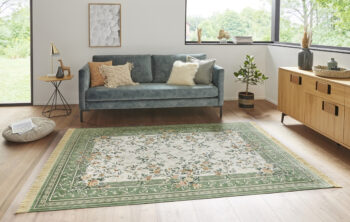 Hanse Home, Kusový koberec Naveh 104369 Green, 140x95, zelená, obývacia izba