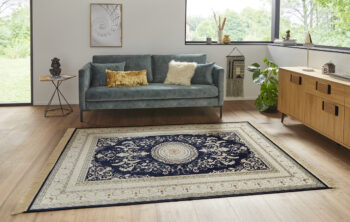 Hanse Home, Kusový koberec Naveh 104371 Dark-blue, 140x95, modrá, chodba / predsieň